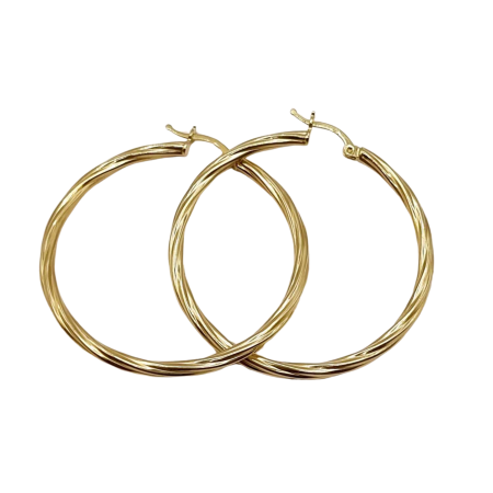 Kenzari Jewellery 14k Gold Earring for Women - 3.91 Grams
