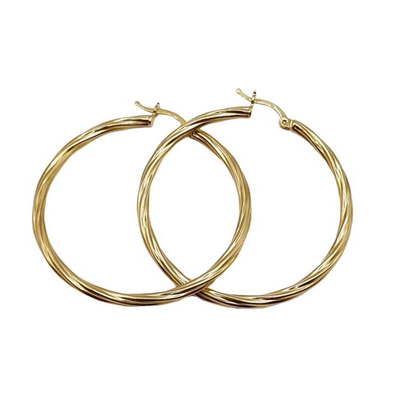 Kenzari Jewellery 14k Gold Earring for Women - 3.91 Grams