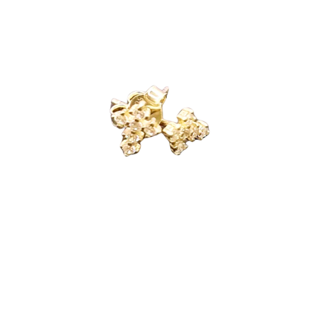 Kenzari Jewellery 14k Gold Earring for Women - 0.90 Grams