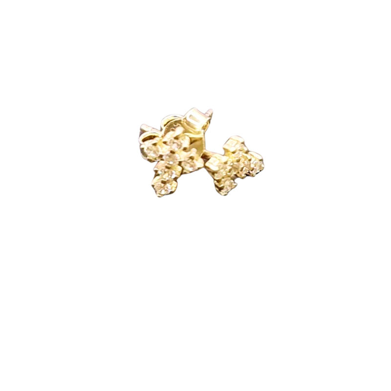 Kenzari Jewellery 14k Gold Earring for Women - 0.90 Grams