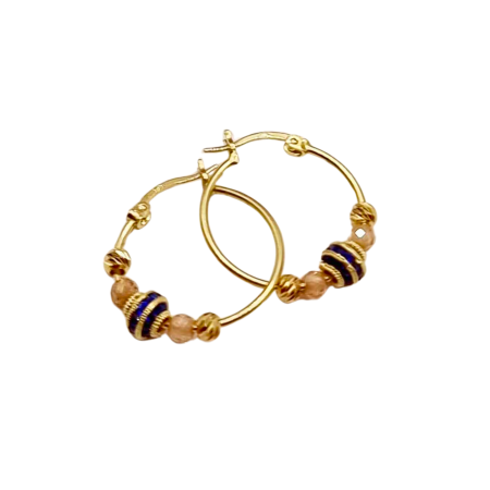 Kenzari Jewellery 14k Gold Hoop Earring for Kids - 2.12 Grams Kenzari Jewellery 14k Gold Hoop Earring for Kids - 2.12 Grams