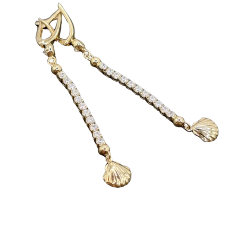 Kenzari Jewellery 14k Gold Earring for Women - 5.13 Grams