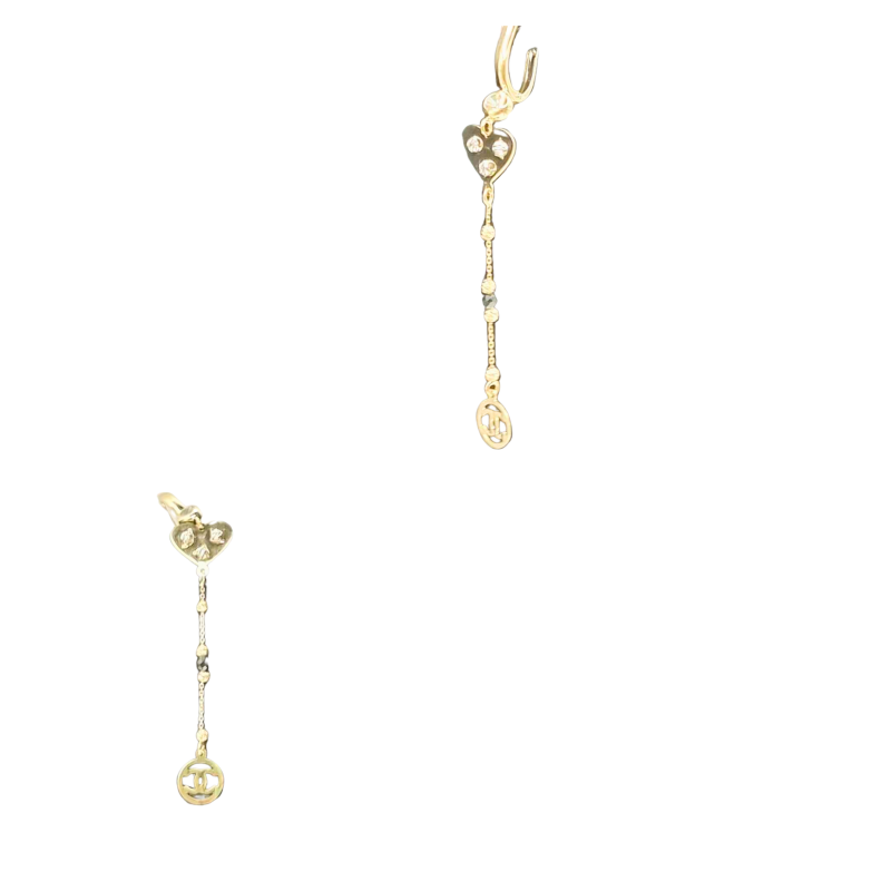 Kenzari Jewellery 14k Gold Earring for Women - 3.38 Grams