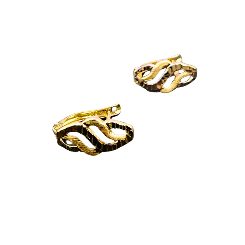 Kenzari Jewellery 14k Gold Earring for Women - 1.61 Grams