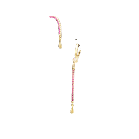 Kenzari Jewellery 14k Gold Earring for Women - 3.57 Grams