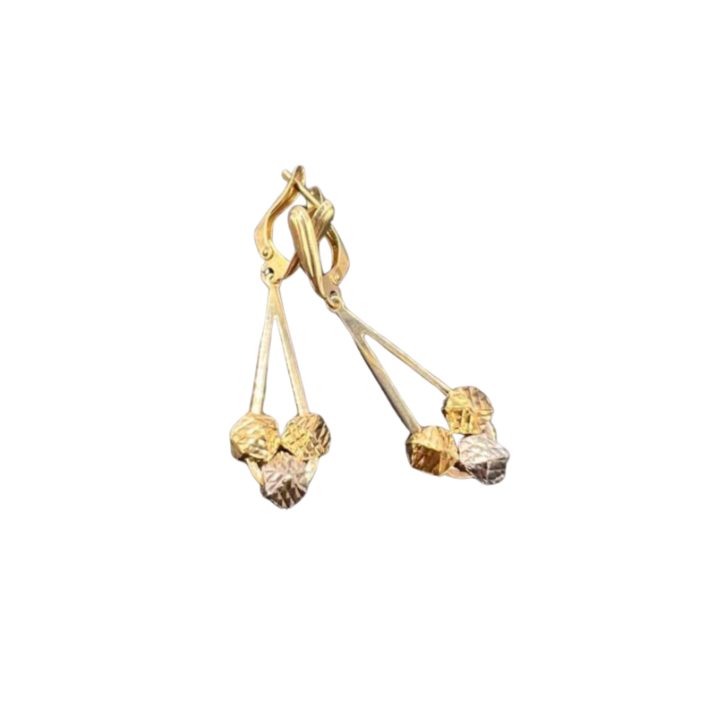 Kenzari Jewellery 14k Gold Earring for Women - 3.79 Grams