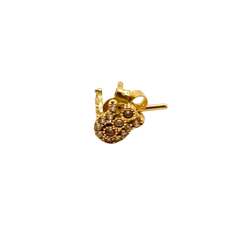 Kenzari Jewellery 14k Gold Earring for Women - 1.11 Grams