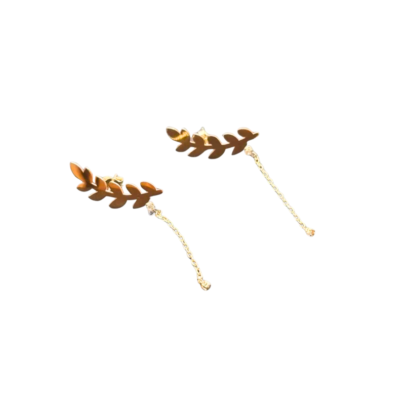 Kenzari Jewellery 14k Gold Earring for Women - 2.54 Grams