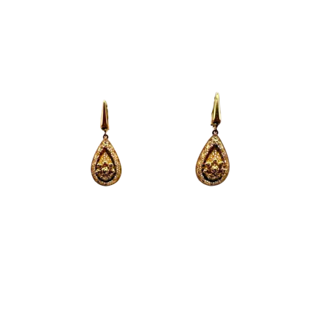 Kenzari Jewellery 14k Gold Earring for Women - 7.09 Grams