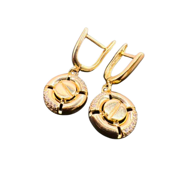 Kenzari Jewellery 14k Gold Earring for Women - 5.44 Grams