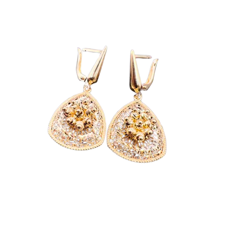 Kenzari Jewellery 14k Gold Earring for Women - 6.75 Grams