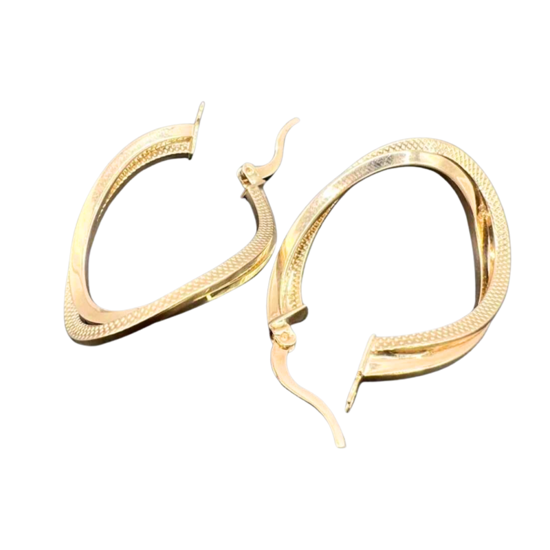 Kenzari Jewellery 14k Gold Earring for Women - 2.91 Grams