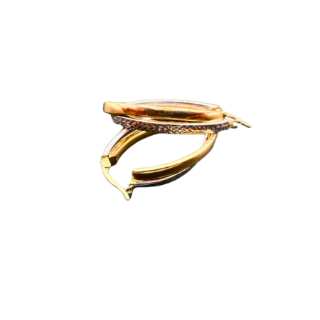 Kenzari Jewellery 14k Gold Earring for Women - 5.35 Grams