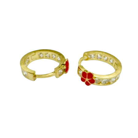 Kenzari Jewellery 14k Gold Hoop Earring for Kids - 1.77 Grams Kenzari Jewellery 14k Gold Hoop Earring for Kids - 1.77 Grams