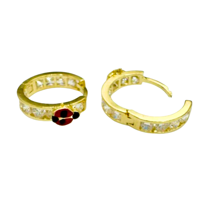 Kenzari Jewellery 14k Gold Hoop Earring for Kids - 1.84 Grams