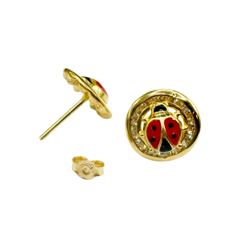 Kenzari Jewellery 14k Gold Hoop Round Earring for Kids - 1.51 Grams