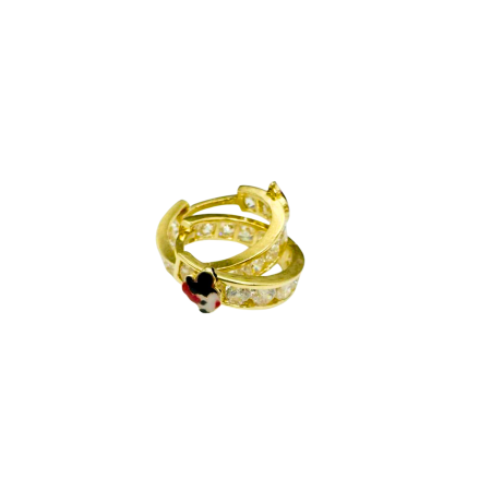 Kenzari Jewellery 14k Gold Hoop Earring for Kids - 1.72 Grams