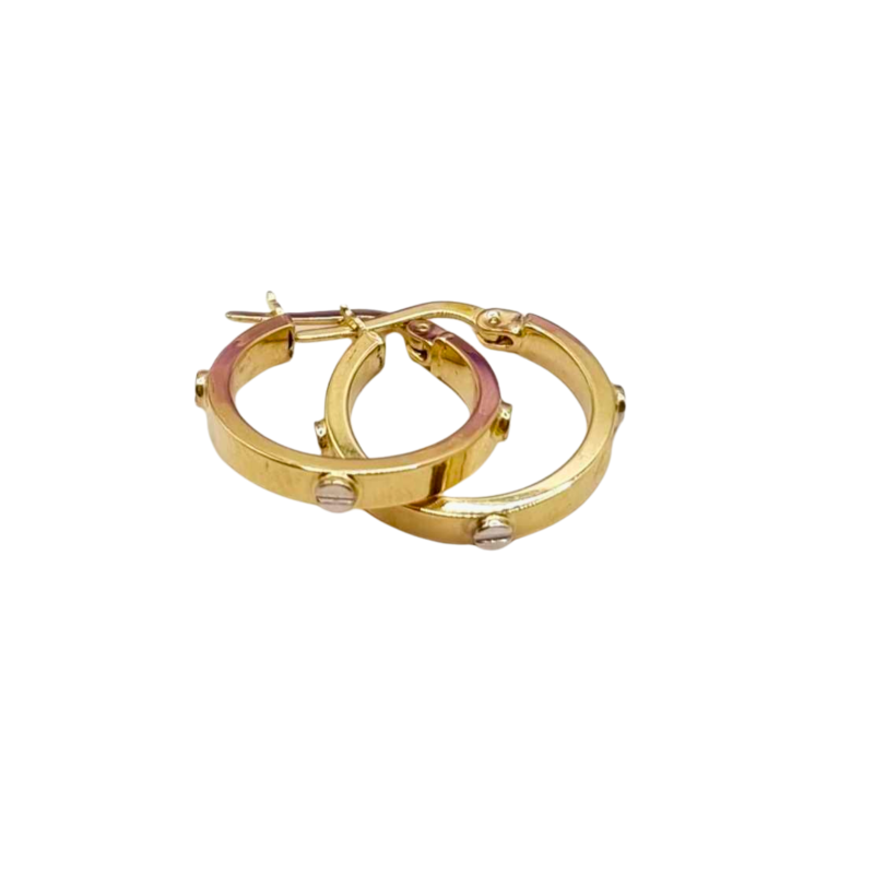 Kenzari Jewellery 14k Gold Earring for Women - 1.86 Grams