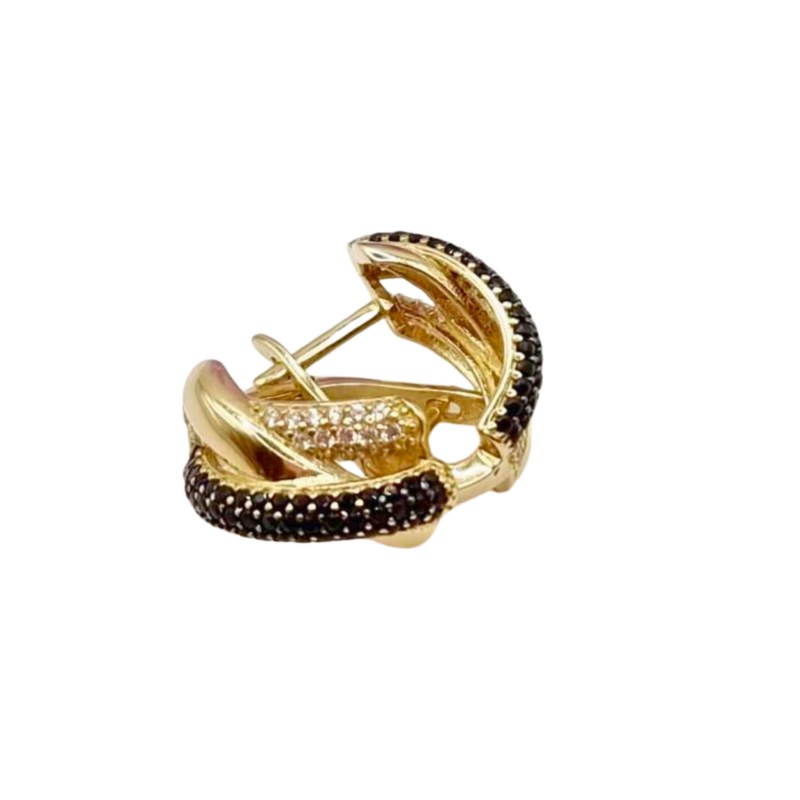 Kenzari Jewellery 14k Gold Earring for Women - 6.13 Grams