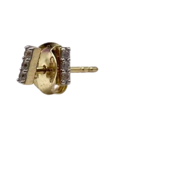 Kenzari Jewellery 14k Gold Earring for Women - 0.63 Grams