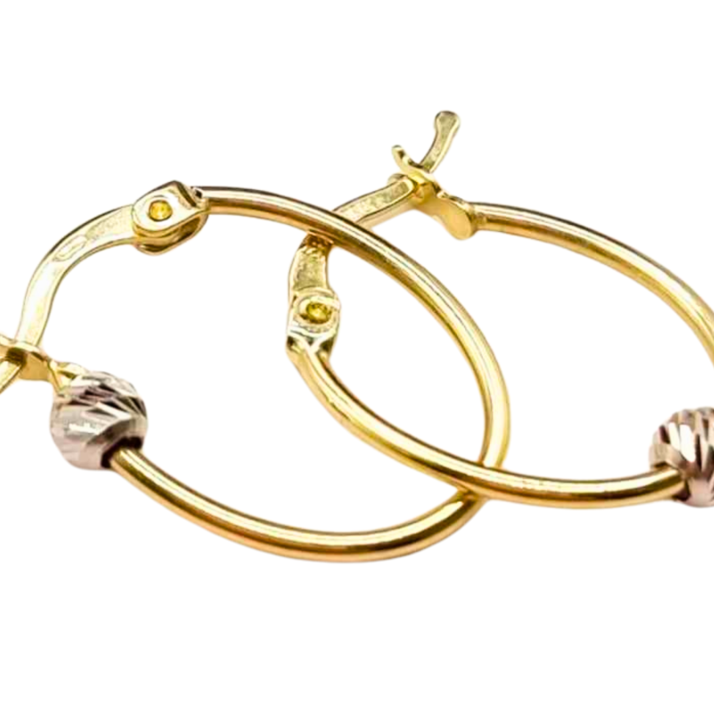 Kenzari Jewellery 14k Gold Earring for Women - 1.31 Grams