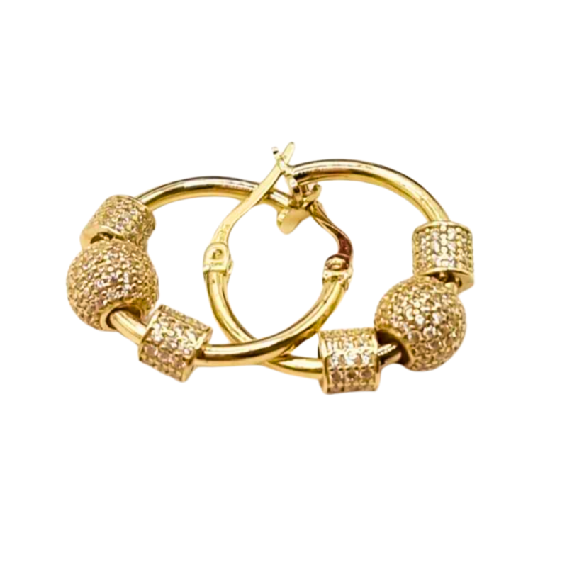 Kenzari Jewellery 14k Gold Earring for Women - 6.21 Grams