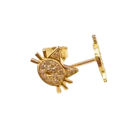 Kenzari Jewellery 14k Gold Earring for Women - 1.29 Grams