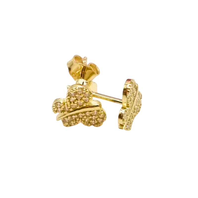 Kenzari Jewellery 14k Gold Butterfly Earring for Women - 1.32 Grams Kenzari Jewellery 14k Gold Butterfly Earring for Women - 1.32 Grams