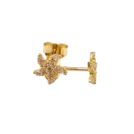 Kenzari Jewellery 14k Gold Earring for Women - 0.91 Grams
