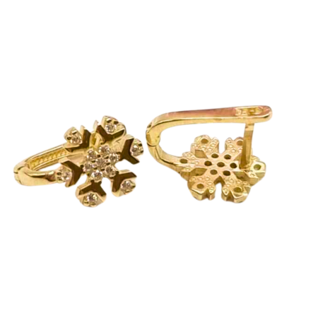 Kenzari Jewellery 14k Gold Earring for Women -2.06 Grams