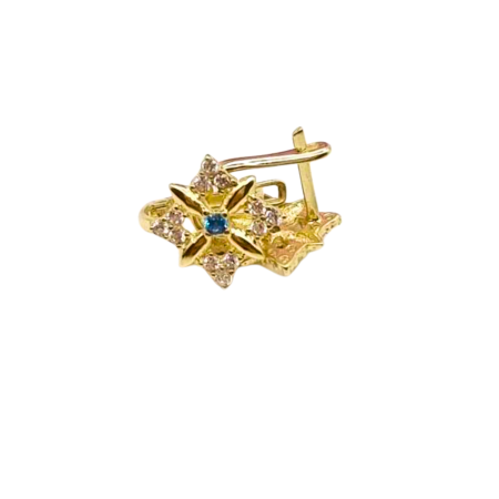 Kenzari Jewellery 14k Gold Earring for Women - 1.37 Grams