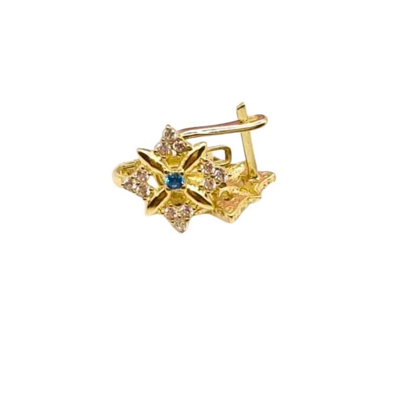 Kenzari Jewellery 14k Gold Earring for Women - 1.37 Grams