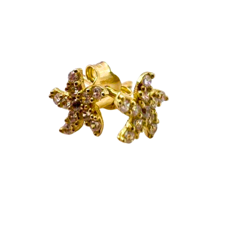 Kenzari Jewellery 14k Gold Earring for Women - 0.89 Grams