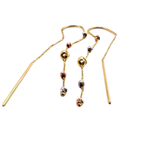 Kenzari Jewellery 14k Gold Earring for Women - 1.78 Grams