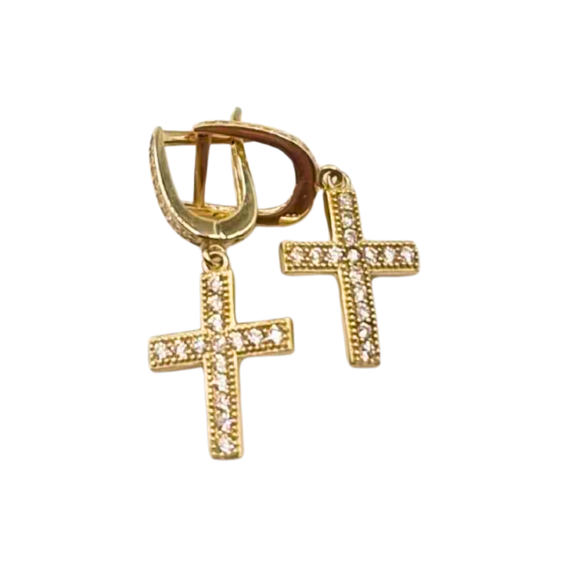 Kenzari Jewellery 14k Gold Earring for Women - 2.98 Grams