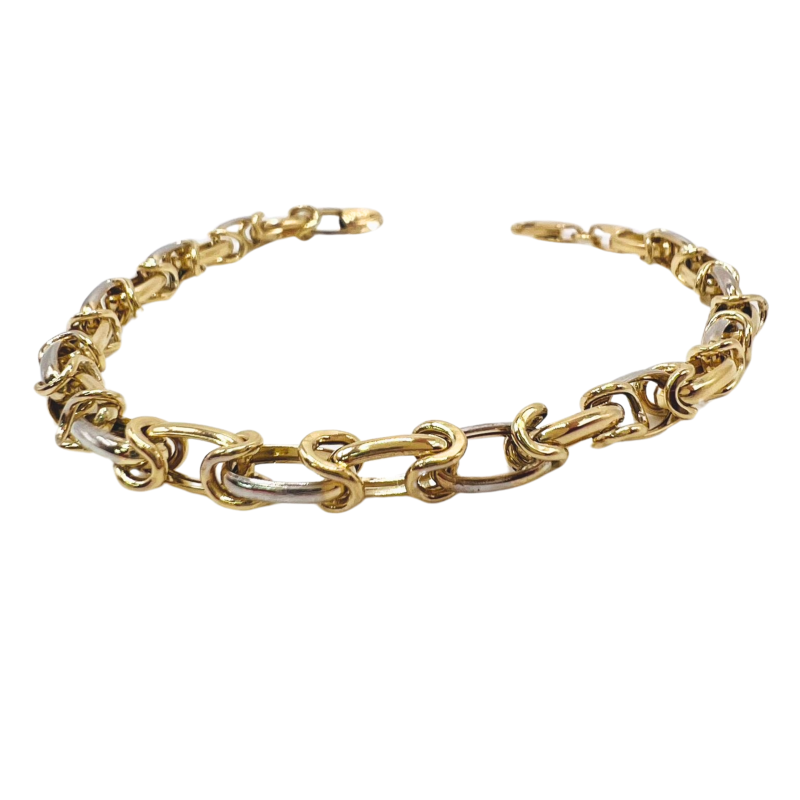 Kenzari Jewellery 14k Gold Mens Bracelet - 6.21 Grams