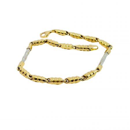 Kenzari Jewellery 14k Gold Bracelet for Men - 4.39 Grams
