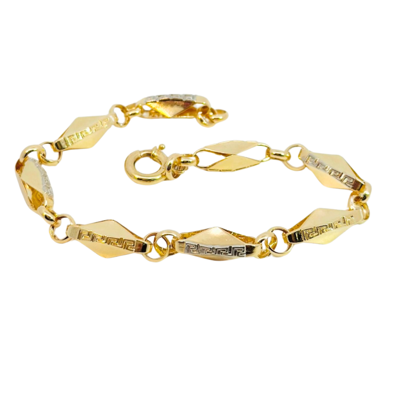 Kenzari Jewellery 14k Gold Bracelet for Men - 5.28 Grams