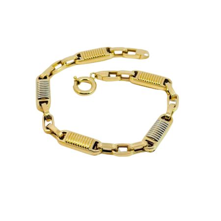 Kenzari Jewellery 14k Gold Bracelet for Men - 7.63 Grams