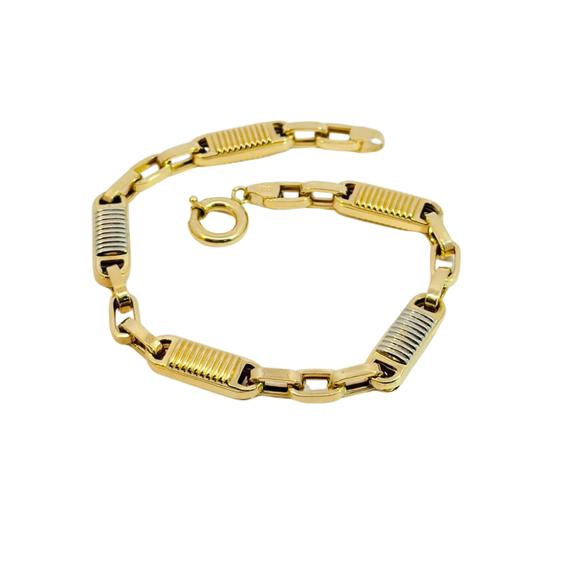 Kenzari Jewellery 14k Gold Bracelet for Men - 7.63 Grams