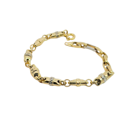 Kenzari Jewellery 14k Gold Bracelet for Men - 4.47 Grams