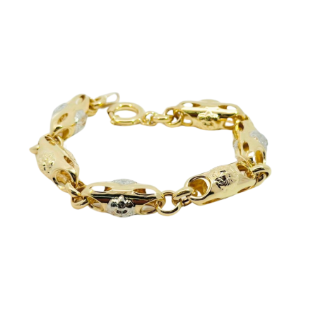 Kenzari Jewellery 14k Gold Bracelet for Men - 9.89 Grams