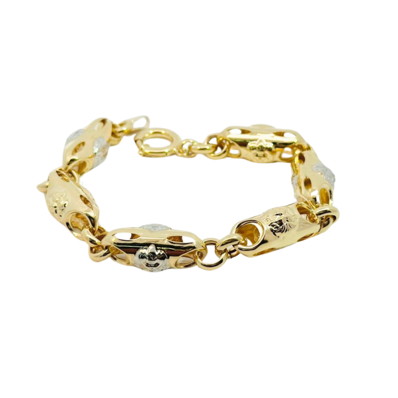 Kenzari Jewellery 14k Gold Bracelet for Men - 9.89 Grams