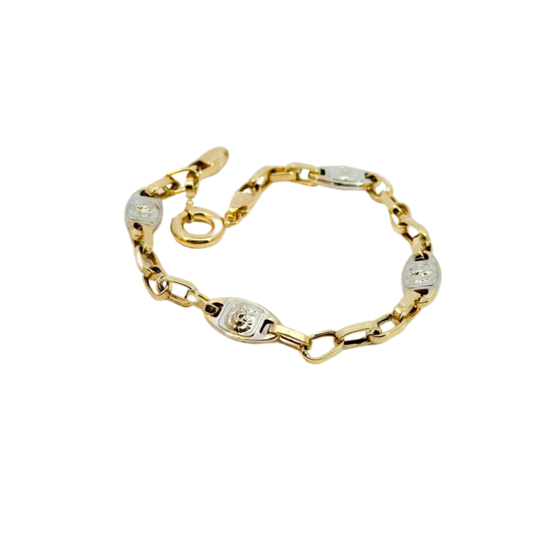 Kenzari Jewellery 14k Gold Bracelet for Men - 4.51 Grams Kenzari Jewellery 14k Gold Bracelet for Men - 4.51 Grams