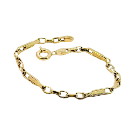 Kenzari Jewellery 14k Gold Bracelet for Men - 4.44 Grams