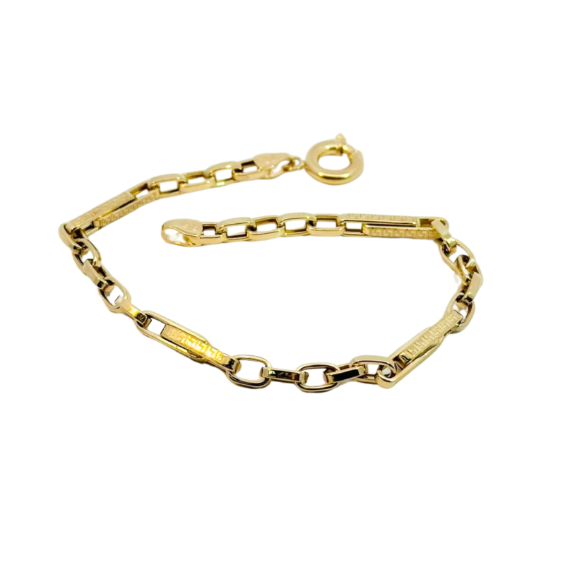 Kenzari Jewellery 14k Gold Bracelet for Men - 4.35 Grams Kenzari Jewellery 14k Gold Bracelet for Men - 4.35 Grams