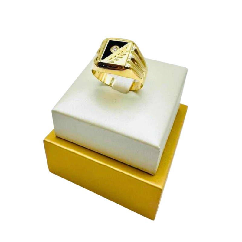 Kenzari Jewellery 14k Gold Ring for Men - 4.95 Grams -Size V Kenzari Jewellery 14k Gold Ring for Men - 4.95 Grams -Size V
