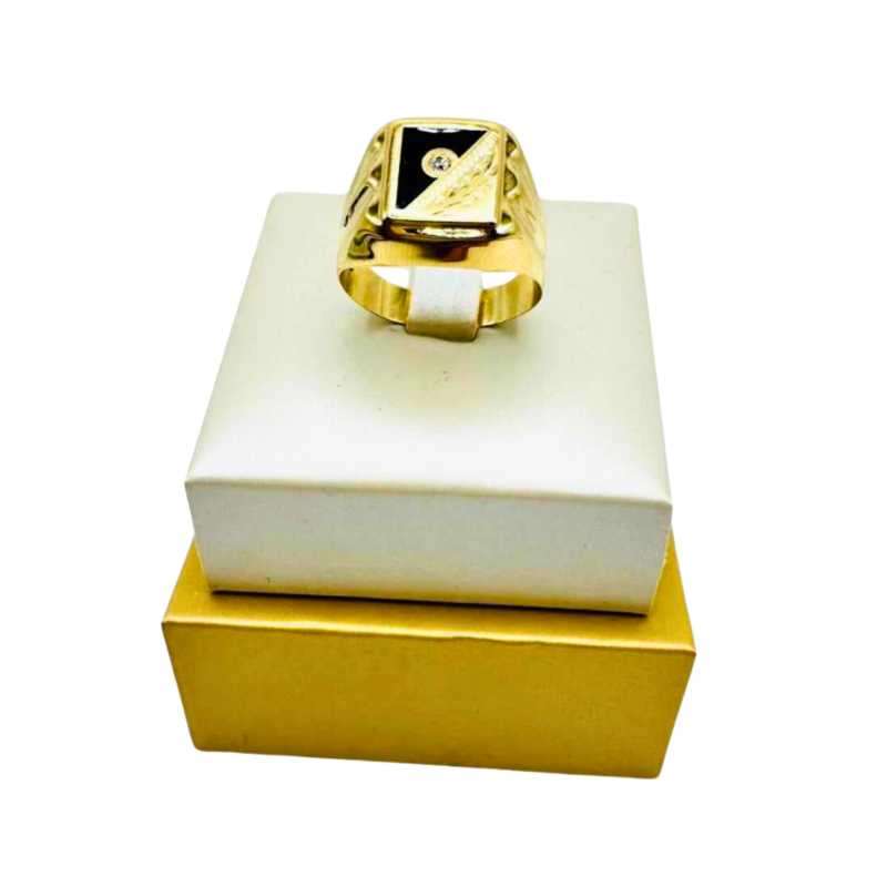 Kenzari Jewellery 14k Gold Ring for Men - 4.85 Grams- Size W Kenzari Jewellery 14k Gold Ring for Men - 4.85 Grams- Size W