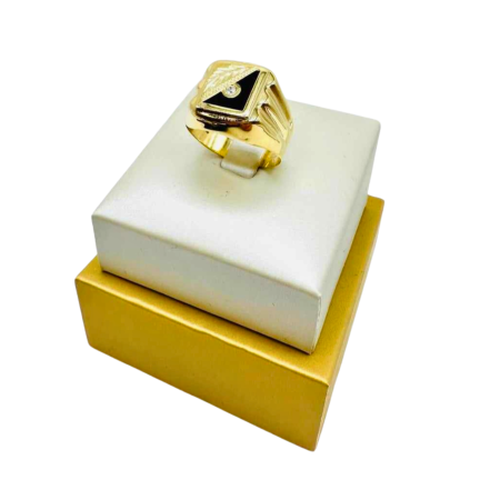 Kenzari Jewellery 14k Gold Ring for Men - 4.76 Grams - Size W