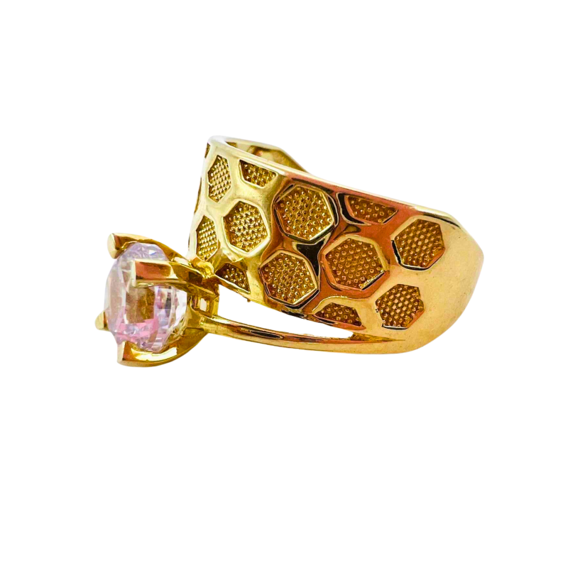 Kenzari Jewellery 14k Gold Ring for Women - 5.21 Grams